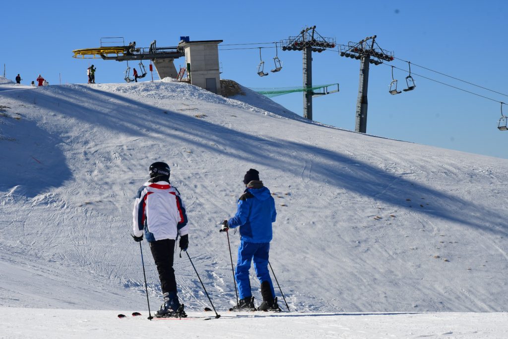 Sciatori al Terminillo, foto Stefano Ardito