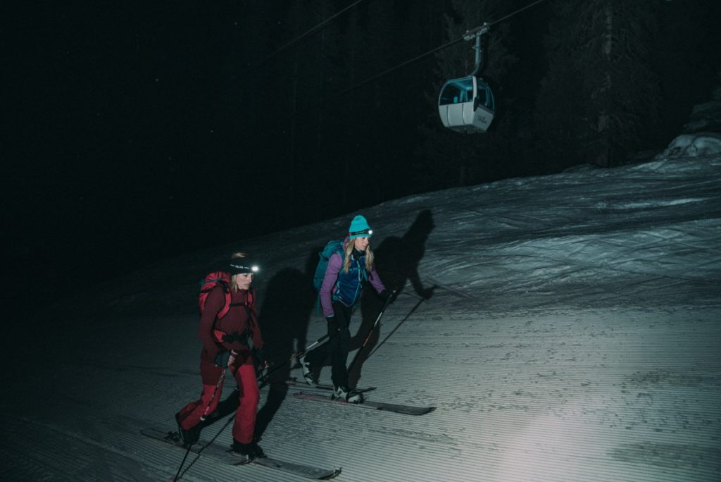 Ski alp di notte a Madonna di Campiglio. Foto Marco Busacca