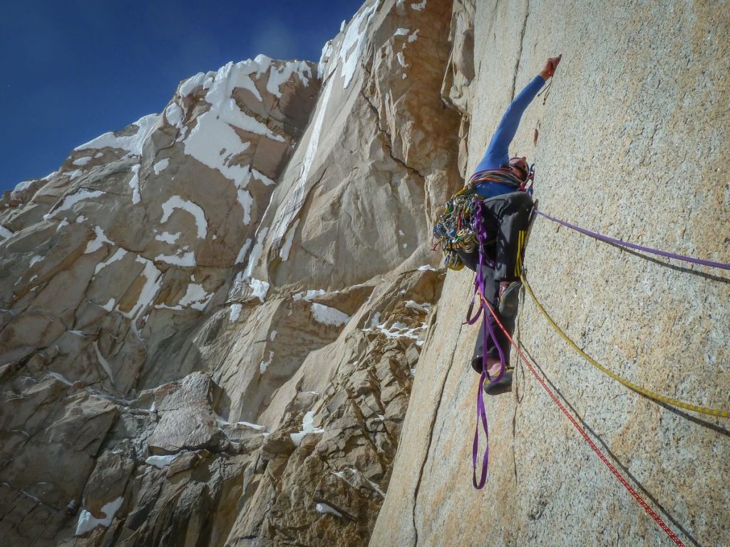 Sulla parete Ovest dela Torre Egger