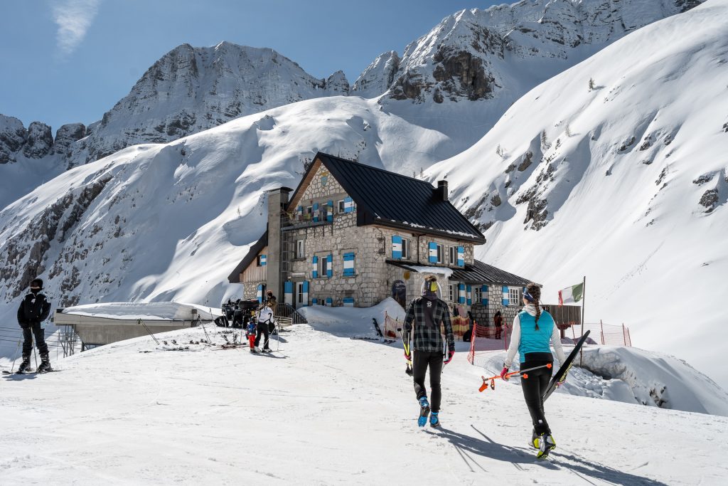 © Luciano Gaudenzio | Anello di fondo Prevala a Sella Nevea, sotto il Rifugio Gilberti.