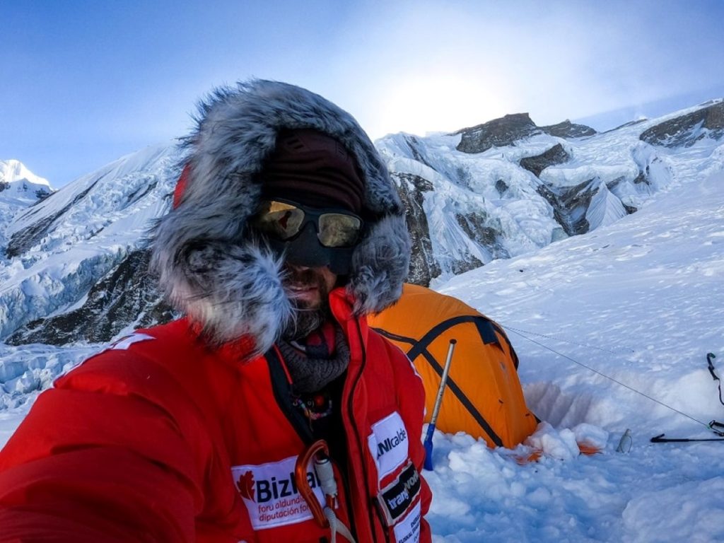 Txikon durante il tentativo dello scorso inverno