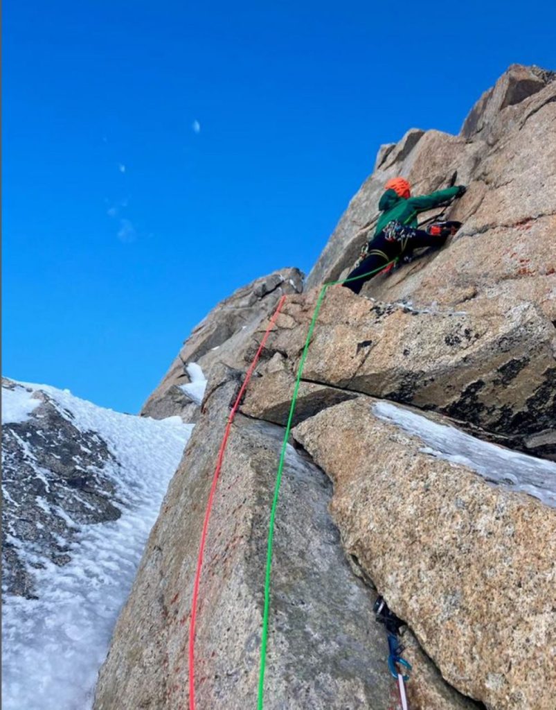 Uno dei tiri su roccia di Partita Lampo. Foto IG heikemschmitt