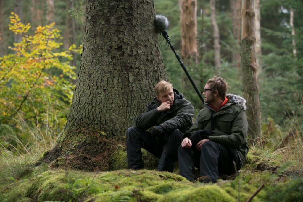 Il regista di Calibre Matt Palmer (a sinistra) e Jack Lowden