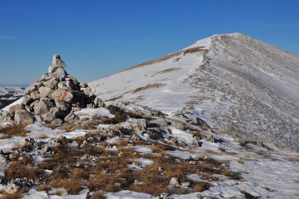 In vista della vetta del Monte Orsello, foto Stefano Ardito