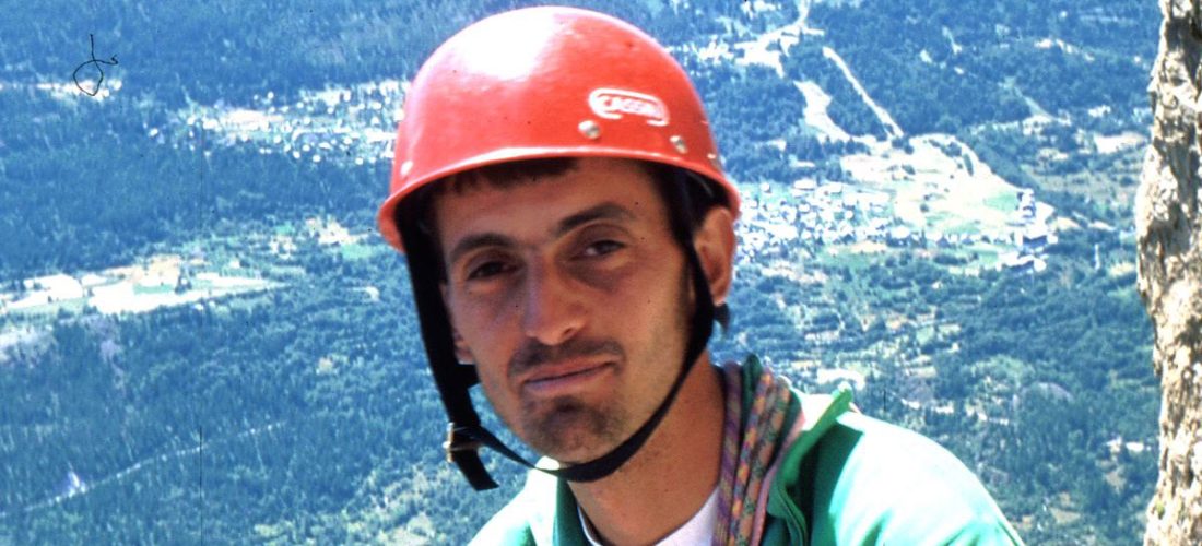 Roby Manfrè, giovanissimo, sulle Torri di Sella