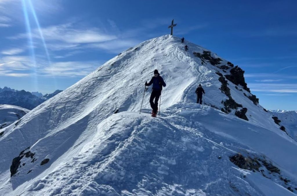 Sulla vetta del Monte Alto in Val Casies