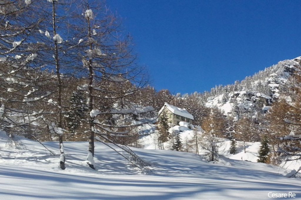 Arrivando al Rifugio Crosta. Foto Cesare Re