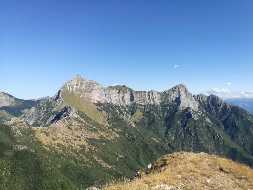 Il Gruppo delle Panie dalla vetta del Monte Croce. Foto Ugo Pozzati