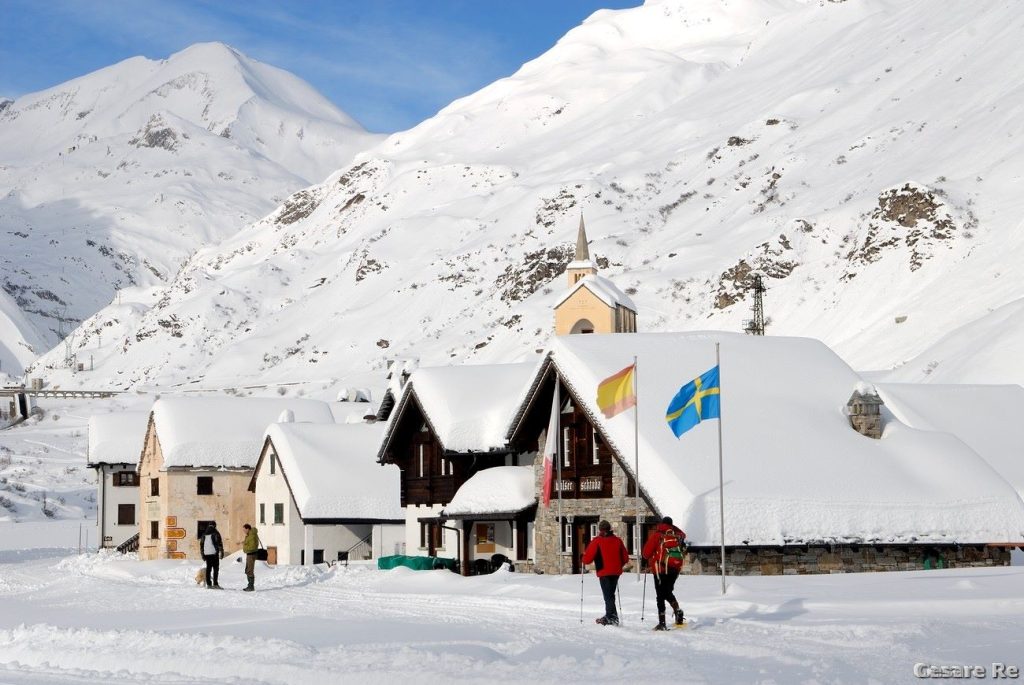 Il borgo di Riale, punto di partenza dell