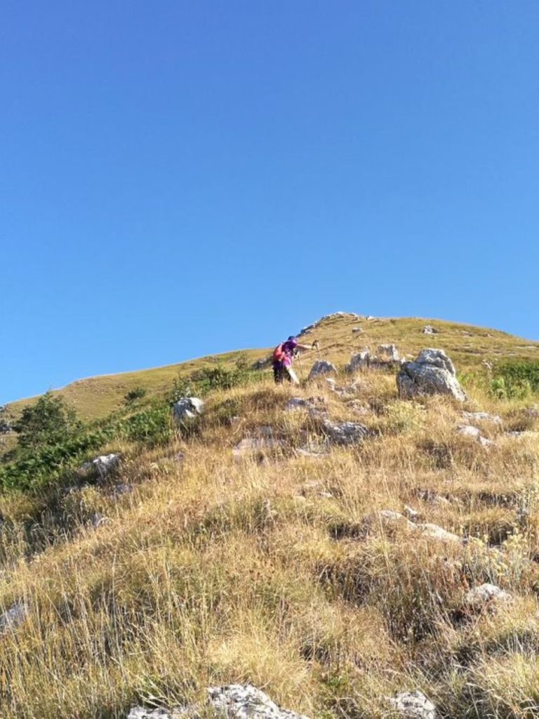 Il pendio finale. Foto Ugo Pozzati