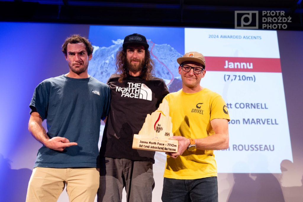 Jackson Marvell, Alan Rousseau e Matt Cornell ricevono il Piolet d