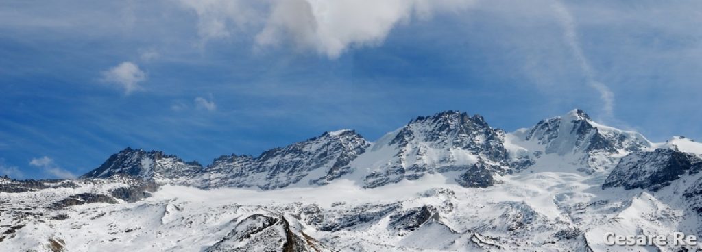 La catena del Gran Paradiso. Foto Cesare Re