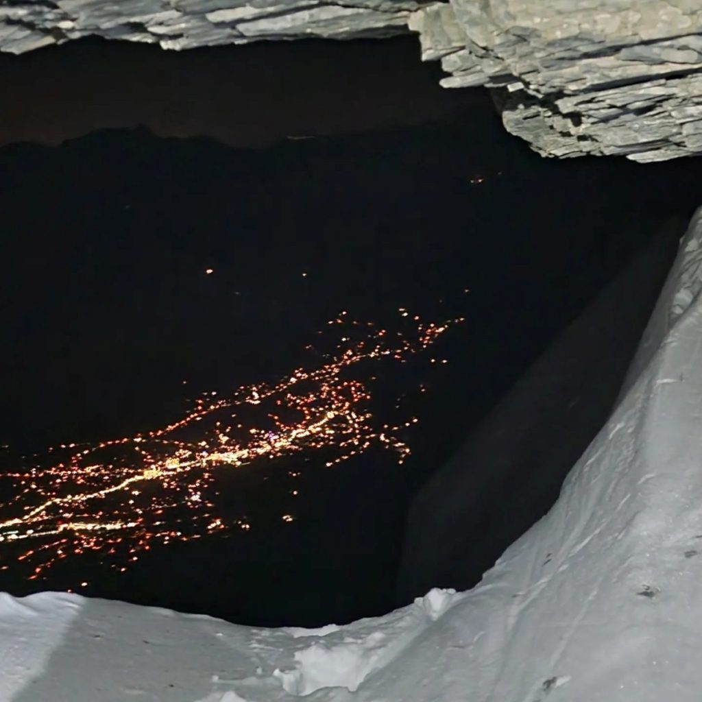 Le luci di Grindelwald dall