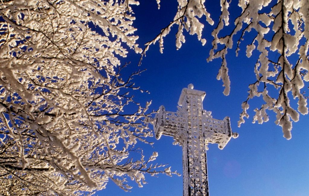 Monte Amiata, inverno sulla vetta, foto Stefano Ardito