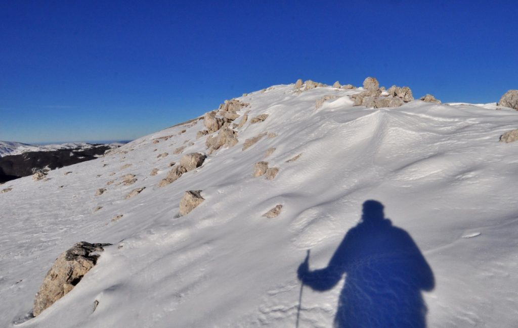 Quasi in vetta . Foto Stefano Ardito