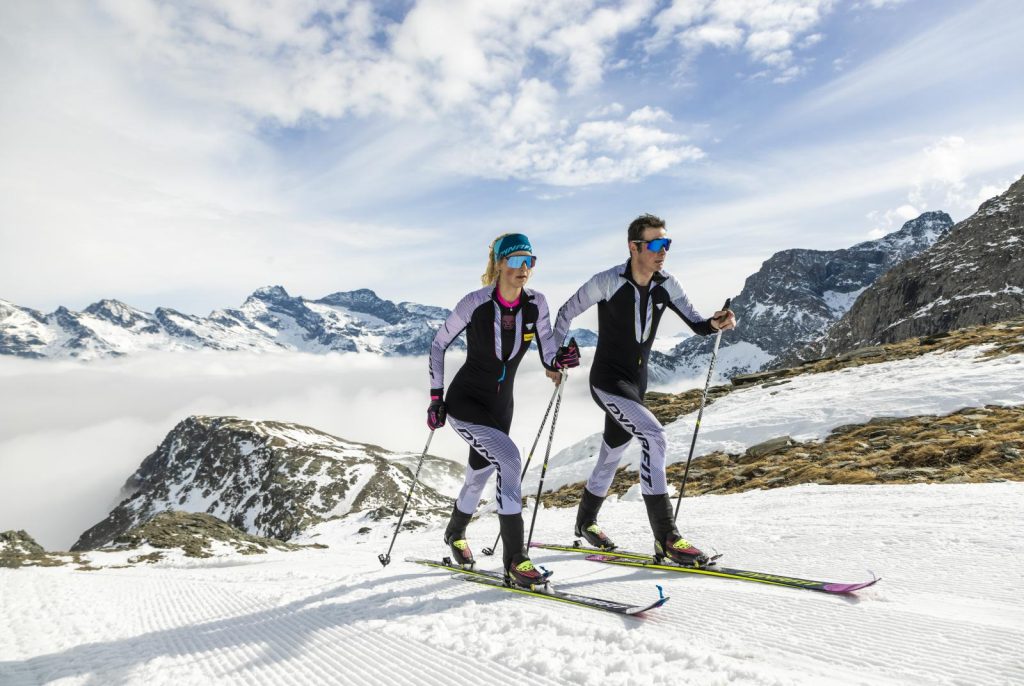 Tracciato battuto per lo sci alpinismo nella skiarea del Monterosa Ski. Foto Stefano Jeantet, Visit Monterosa