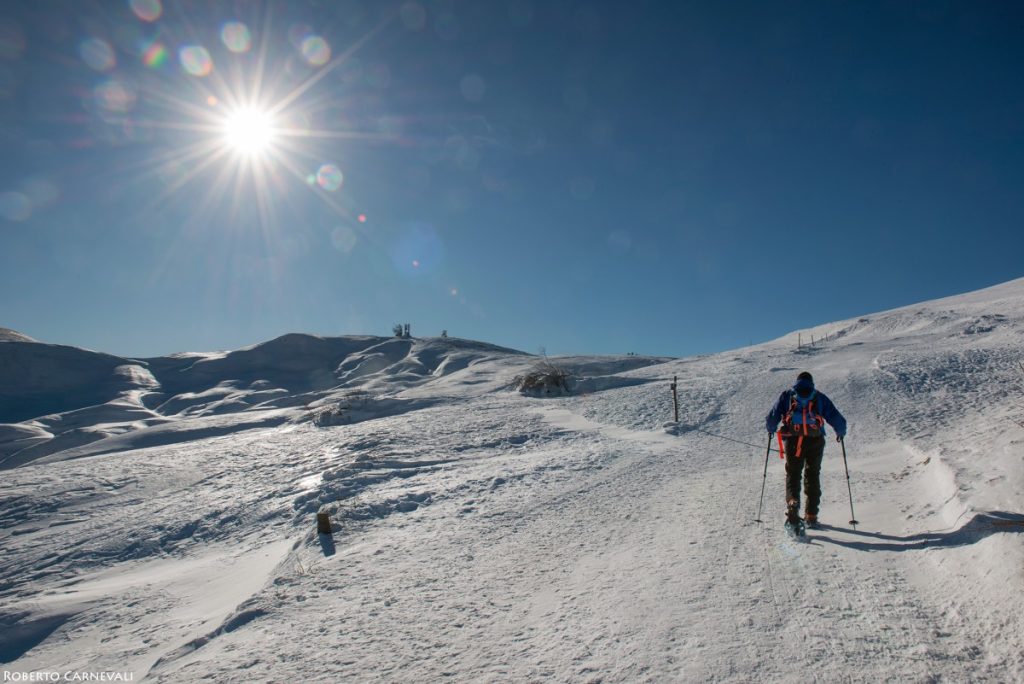 Verso il Passo della Croce Arcana. Foto Roberto Carnevali