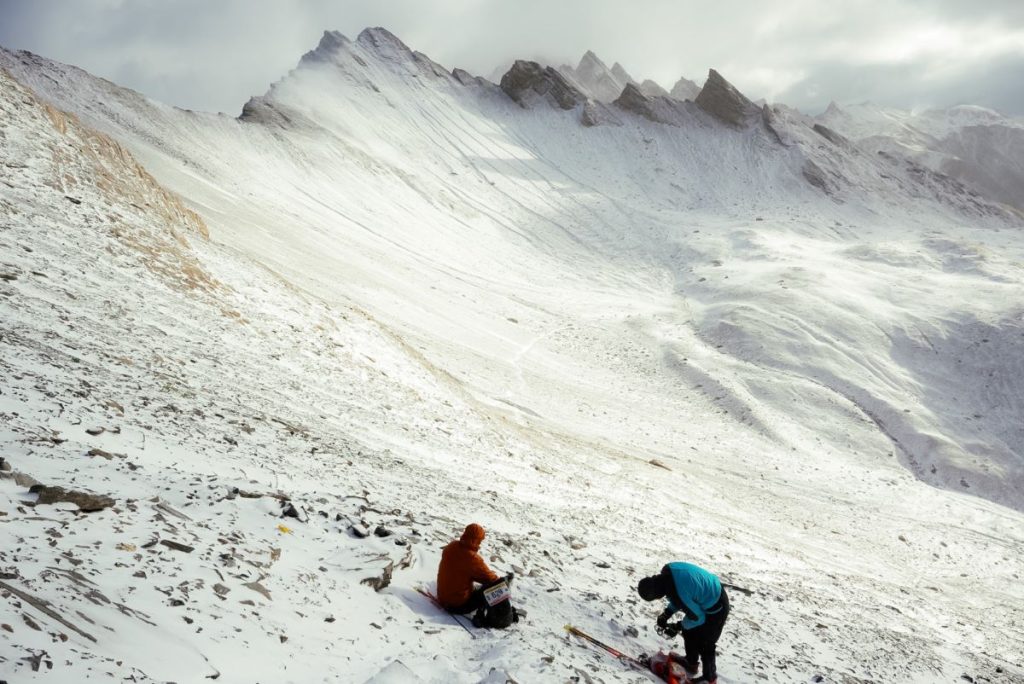 Non è raro correre sotto la neve. Foto Nicola Biagetti