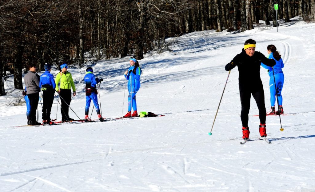 Prato Gentile, fondisti, foto Stefano Ardito