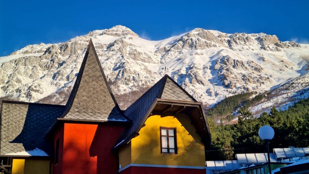 Il Pizzo Cefalone da Fonte Cerreto, foto Stefano Ardito