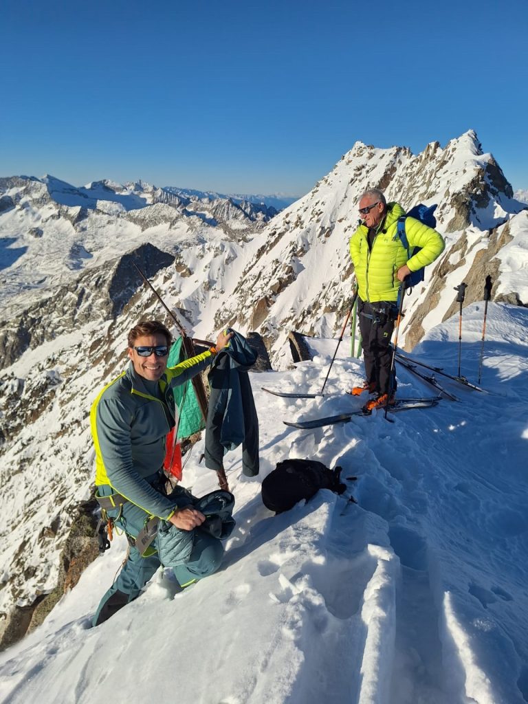 Massimiliano Ossini e Lino Zani durante la registrazione della puntata di Linea Bianca che sarà trasmessa oggi su Rai 1