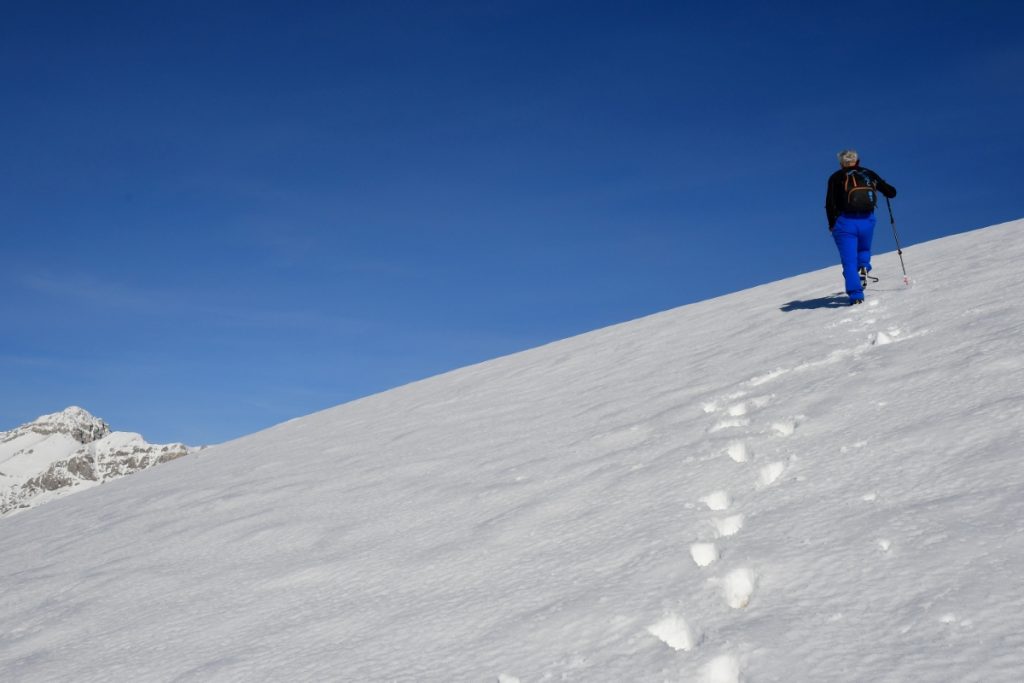 Verso la vetta del Monte Cristo, foto Stefano Ardito