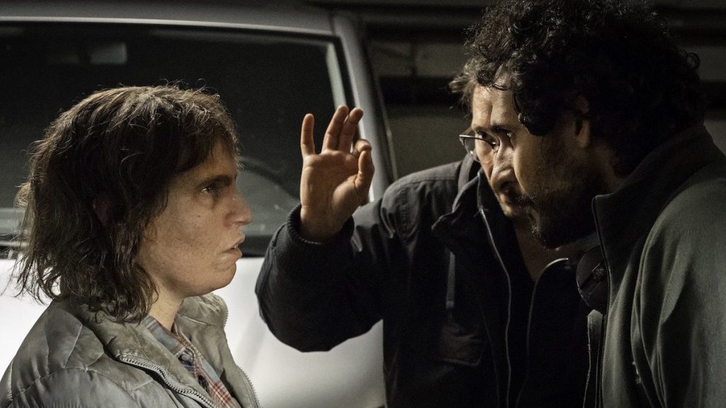 Ali Abbasi sul set di Border (al centro)