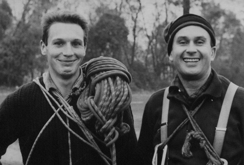 Con Lionel Terray nel 1964 . Foto Van Bever