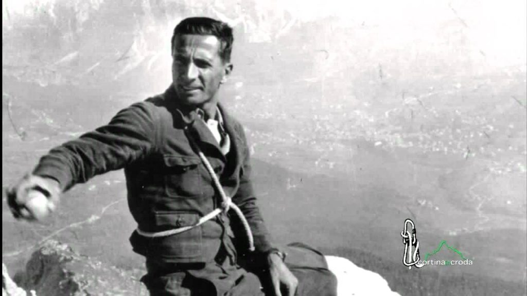 Dino Buzzati sulla Croda da Lago