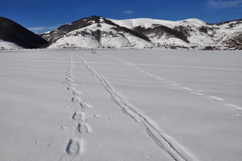 Il Piano delle Cinque Miglia, con l