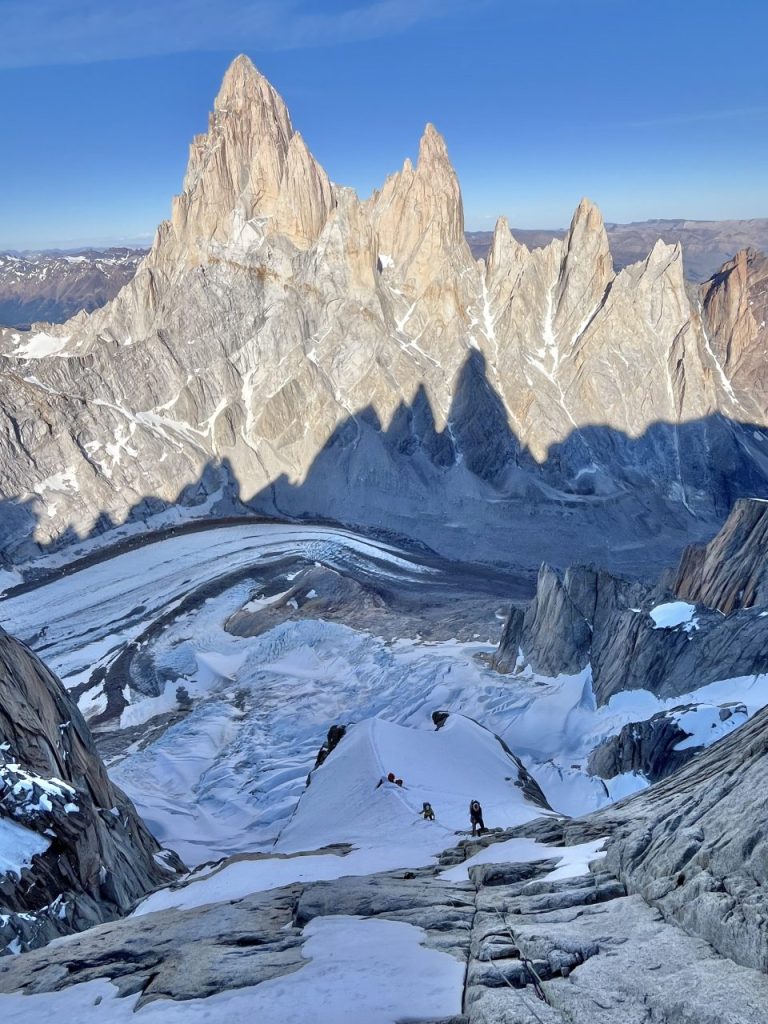 Il fantastico scenario in cui si è svolta la scalata. Foto Roberto Morales