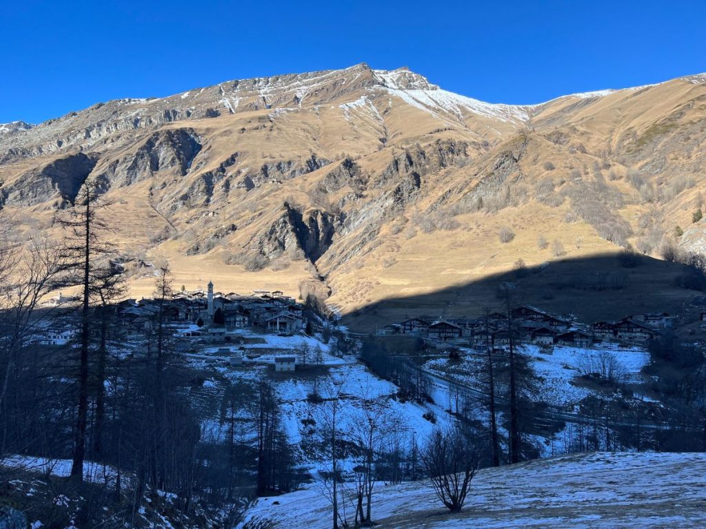 Il panorama dalla cascata