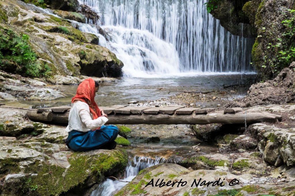 La cascata formata dal torrente Canneto. Foto Alberto Nardi