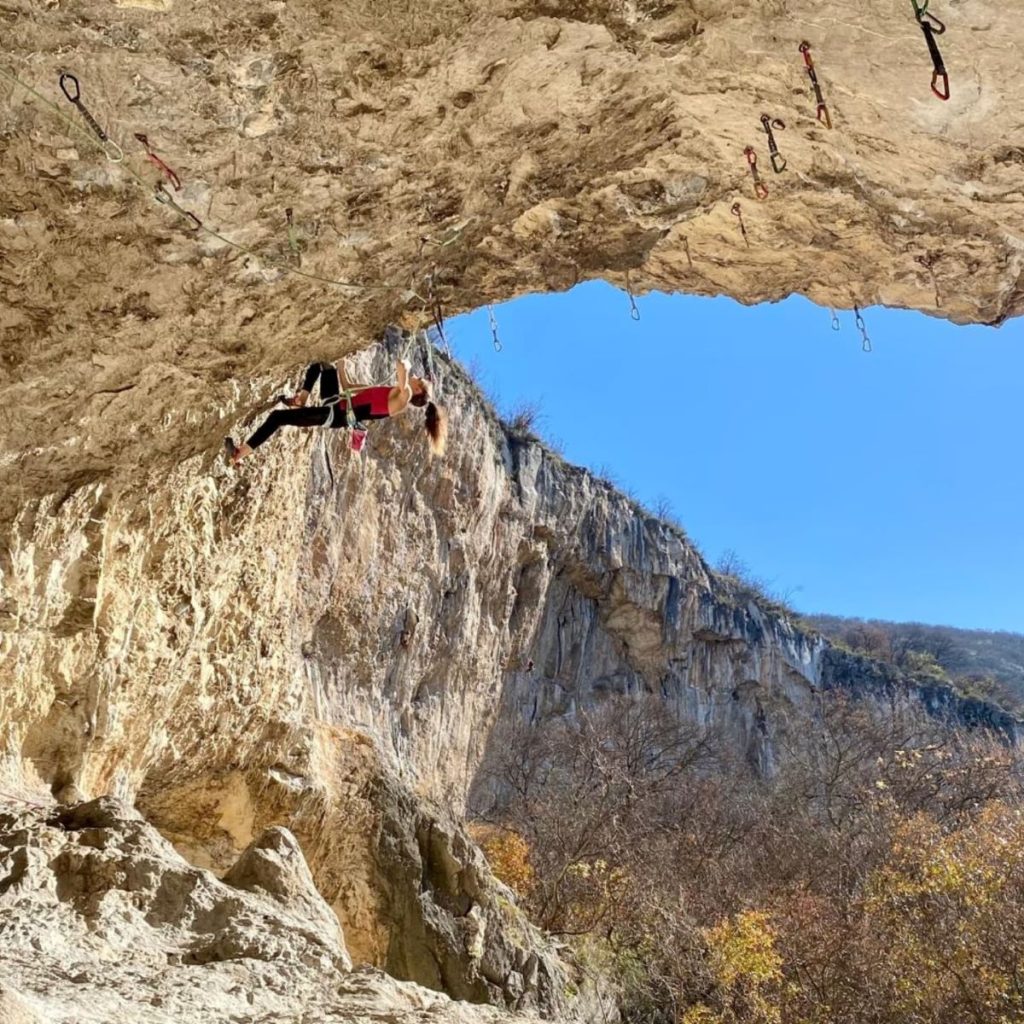 Laura Rogora in azione a Mišja Peč @giuliodiener