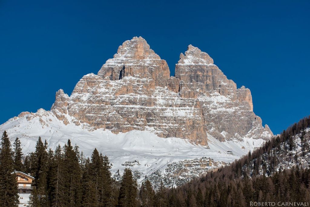 Le Cime di Lavaredo viste da Misurina. Foto Roberto Carnevali