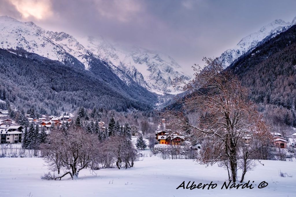 Le case di Temù e la Val d