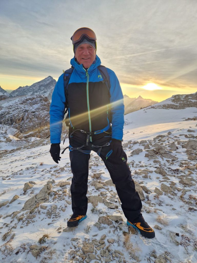 Lino Zani durante la registrazione della puntata