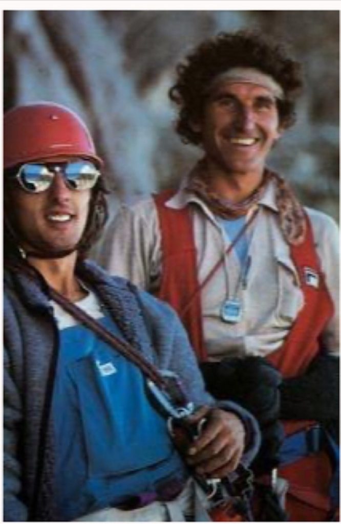 Patrick Berhault e Jean-Marc Boivin. Aiguille du Fou @old_school_climbing