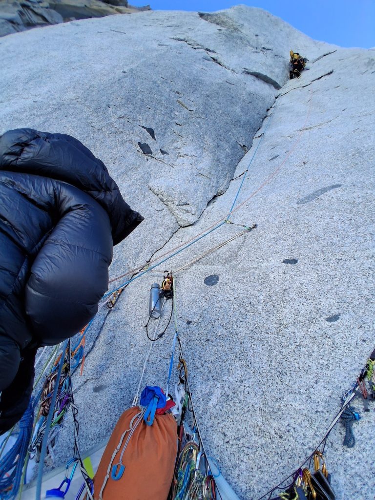 Un tiro su granito. Foto FB Amaury Fouillade