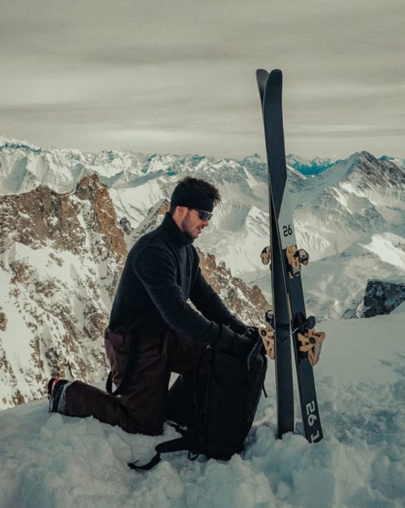 Anselmo Prestini durante un