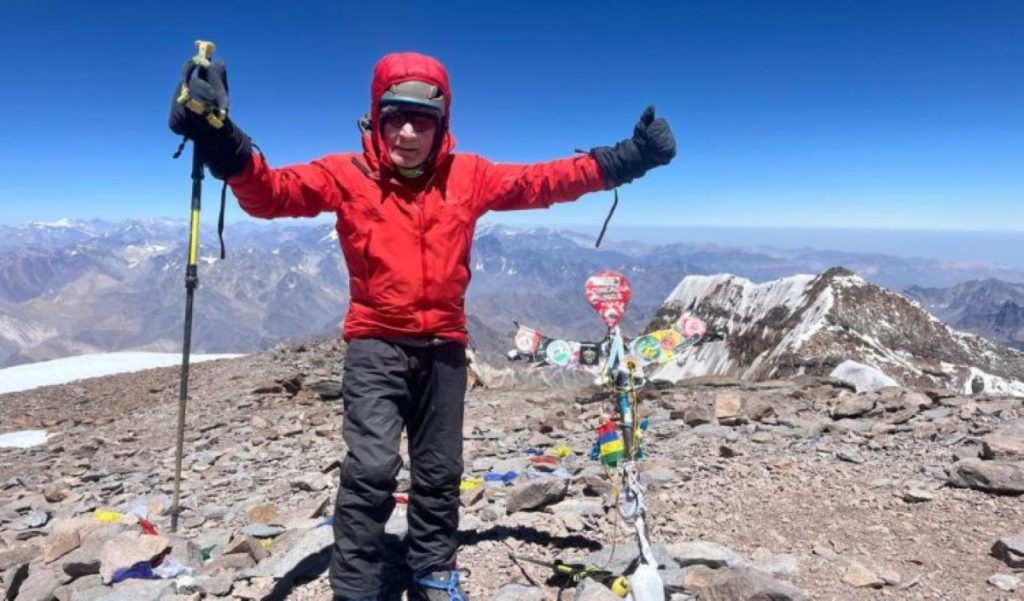 Carlos Soria sulla vetta dell