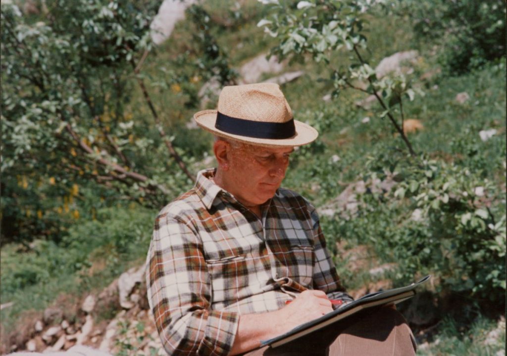 Giovanni Testori al lavoro