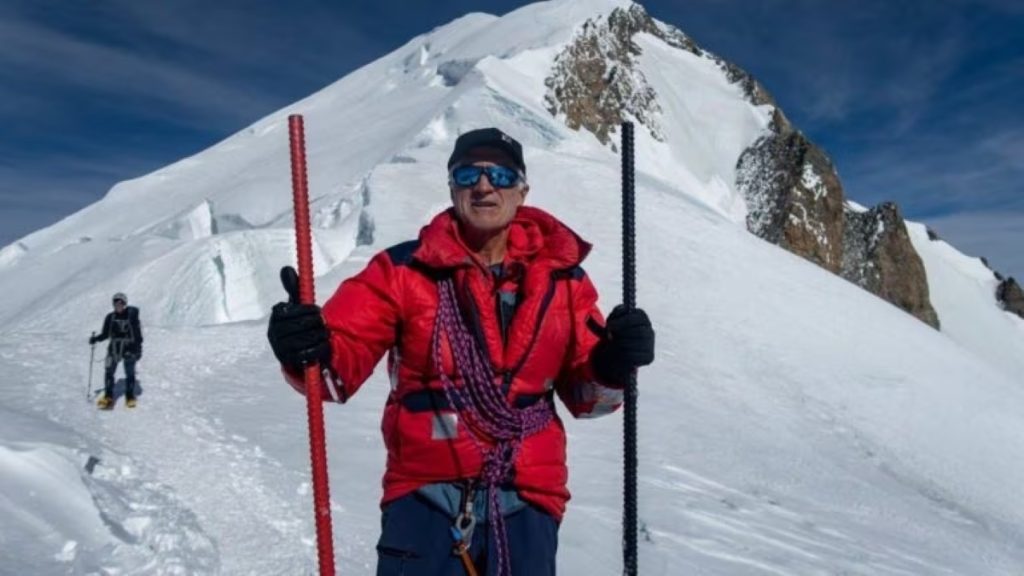 Profit mostra i fittoni rimossi dal ghiacciaio