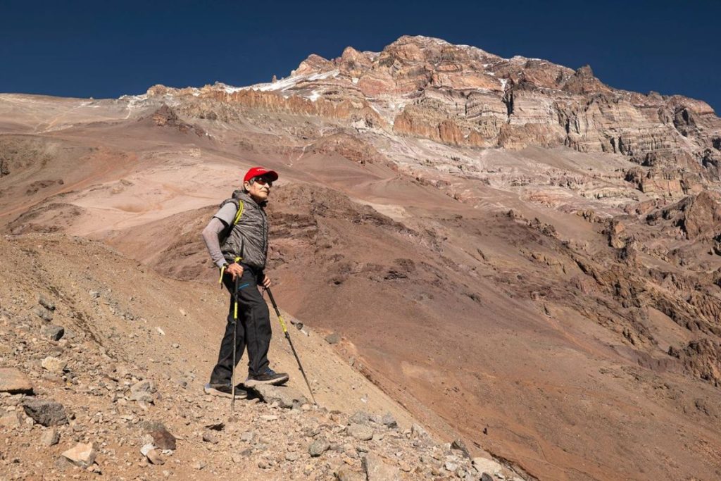 Carlos Soria ai piedi dell