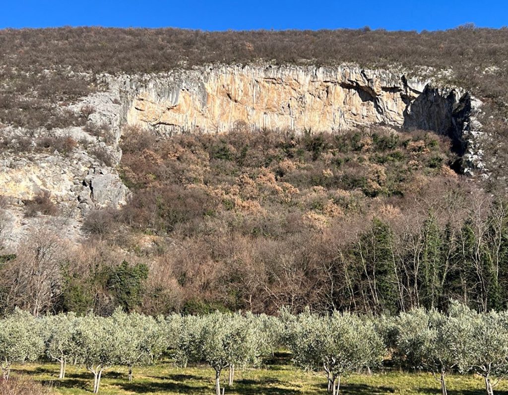 La falesia di Mišja Peč. Foto Nicholas Hobley