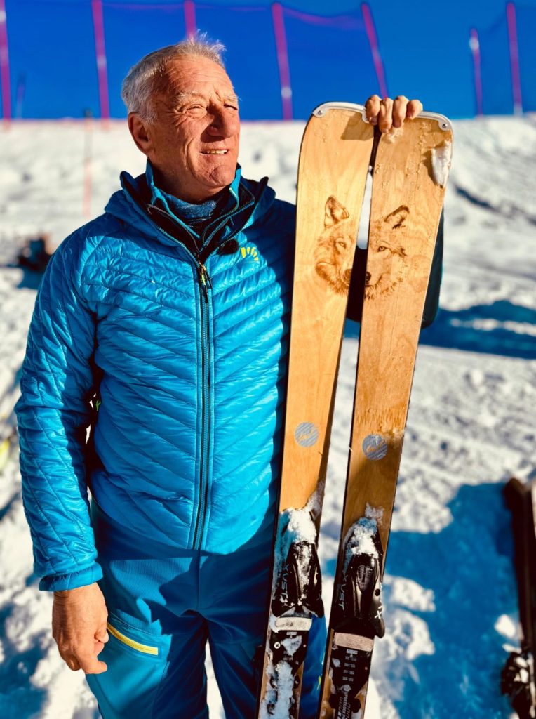 Gli sci realizzati a mano da un artigiano di Alagna