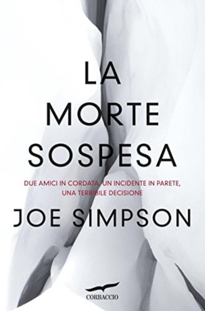 La copertina del libro scritto da Joe Simpson
