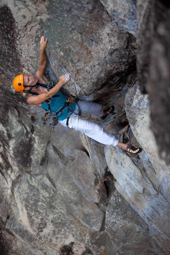 La regista Eliza Kubarska arrampica su Polishprincess (7b+) @ D. Kaszlikowski
