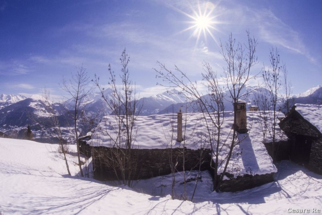 Una baita a Vens. Foto Cesare Re
