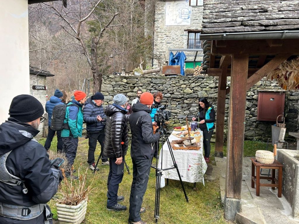 Una fase della registrazione della puntata di Linea Bianca